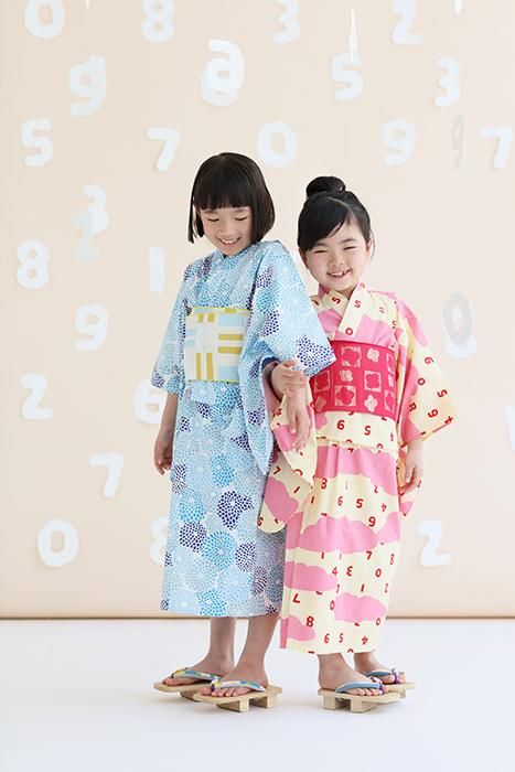 ●SOU・SOU× Kyoto Marubeni 소녀의 어린이 유카타/소수 토무모 유조라