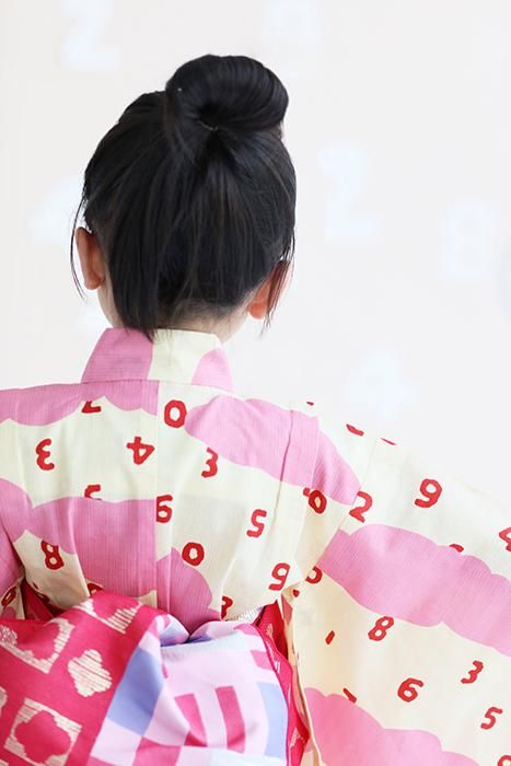 ●SOU・SOU× Kyoto Marubeni 소녀의 어린이 유카타/소수 토무모 유조라