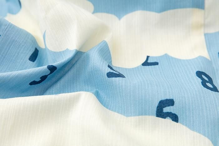 ●SOU・SOU× Kyoto Marubeni 소녀의 어린이 유카타/소수 토 쿠모 아조 오라