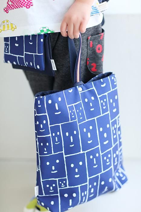 ● Tote Bag Small / Smile Face Blue