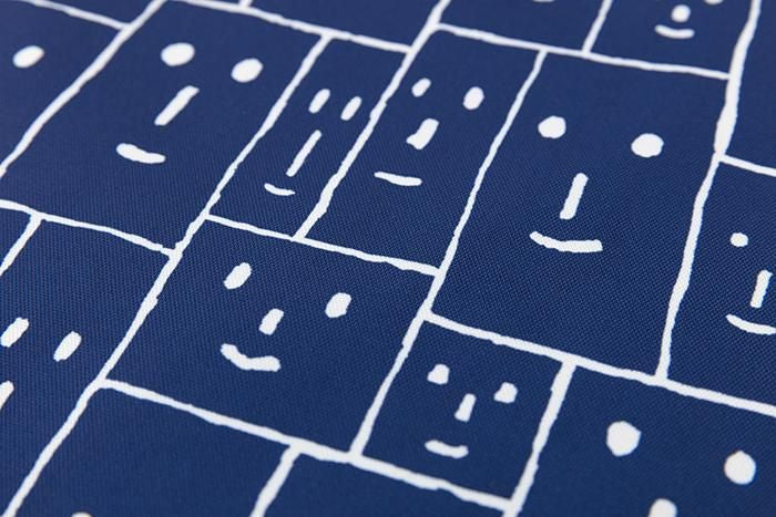 ● Tote Bag Small / Smile Face Blue