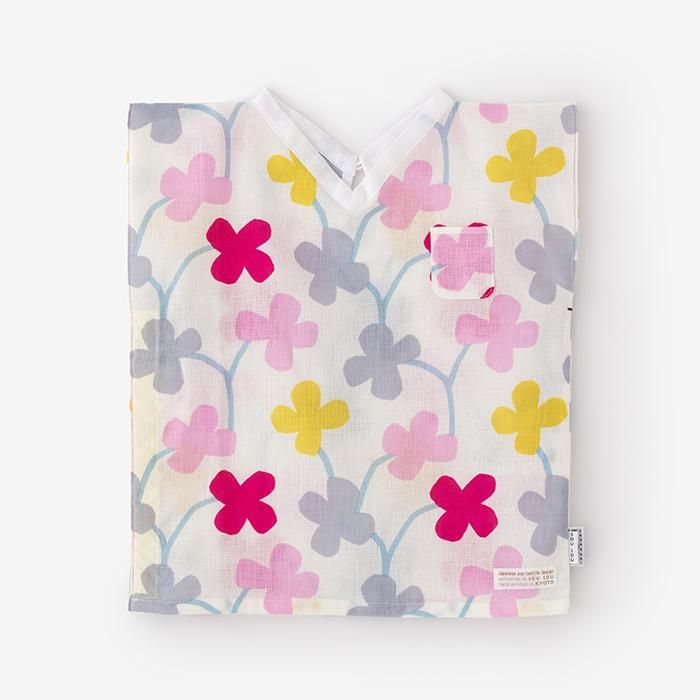 ●伊勢木棉 方形上衣/花遊戲