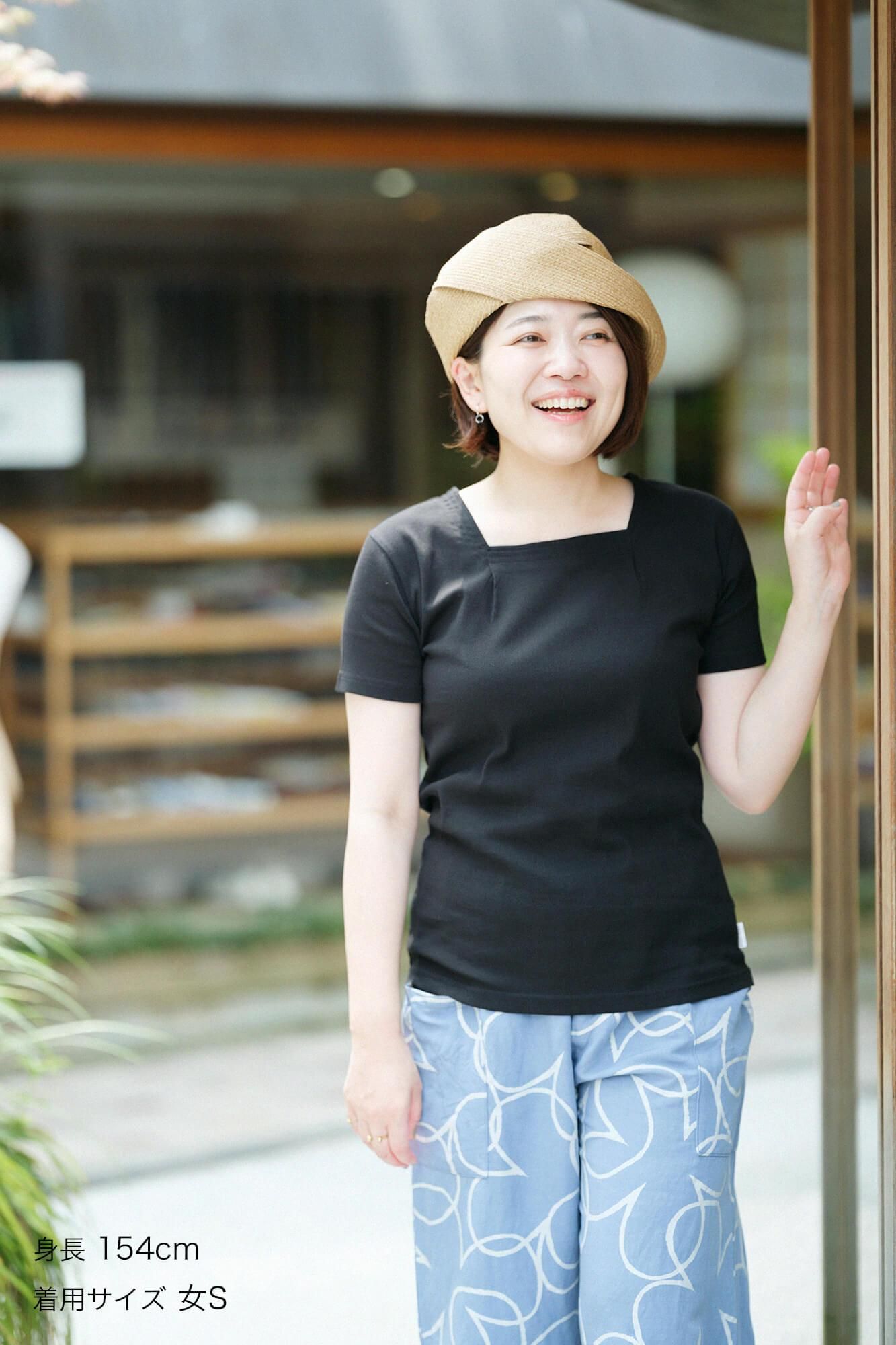 takashima chiku 40/40风(HIFU)吉班短袖/木羽毛颜色(木材)