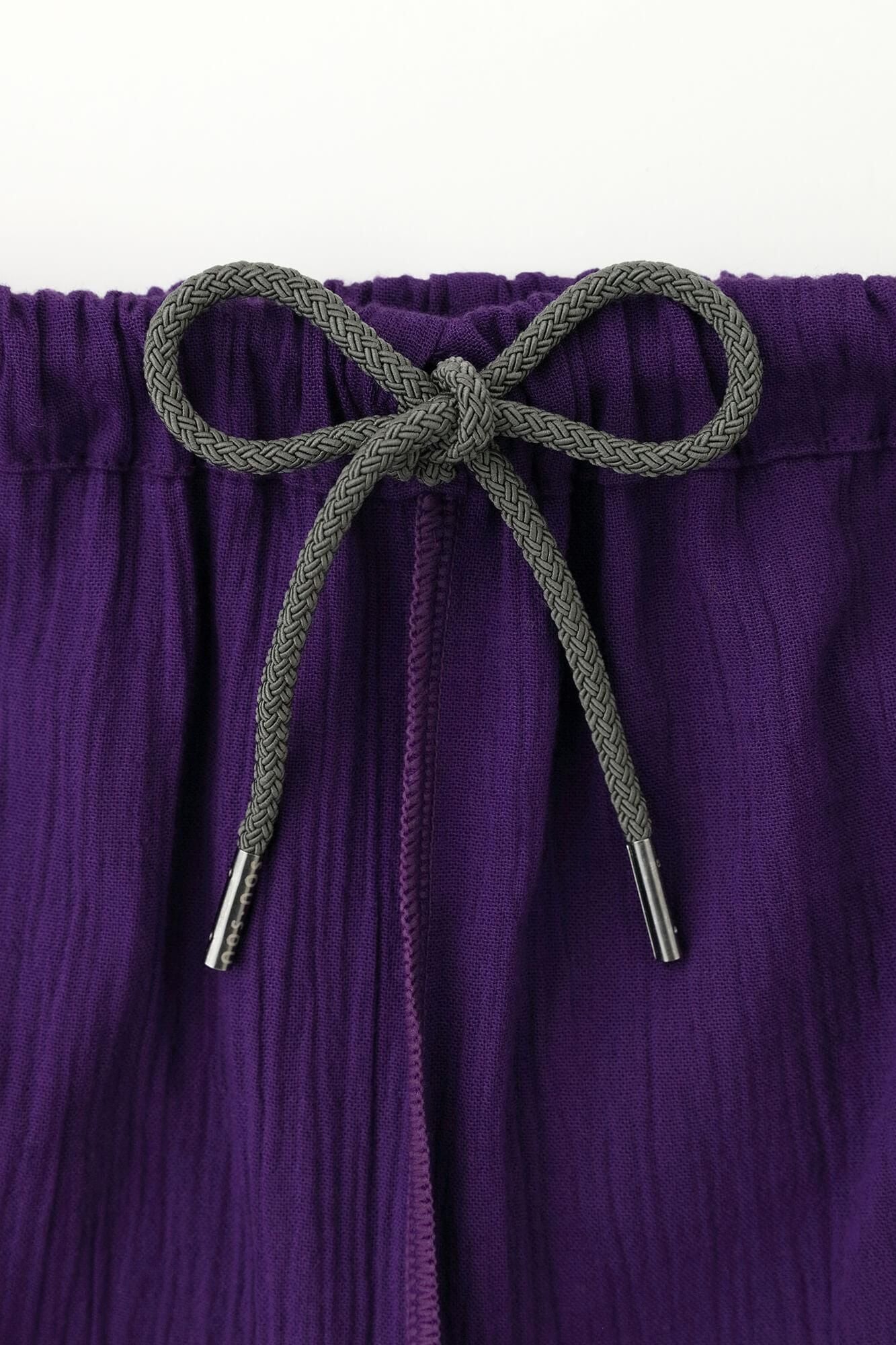 Chizimi Cotton 20/20 Monpe Workers Pants / Dark Purple