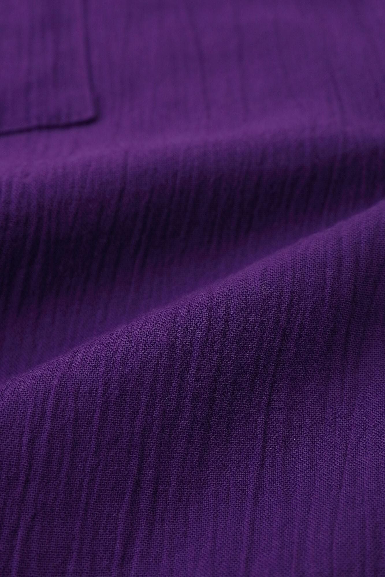 Chizimi Cotton 20/20 Monpe Workers Pants / Dark Purple