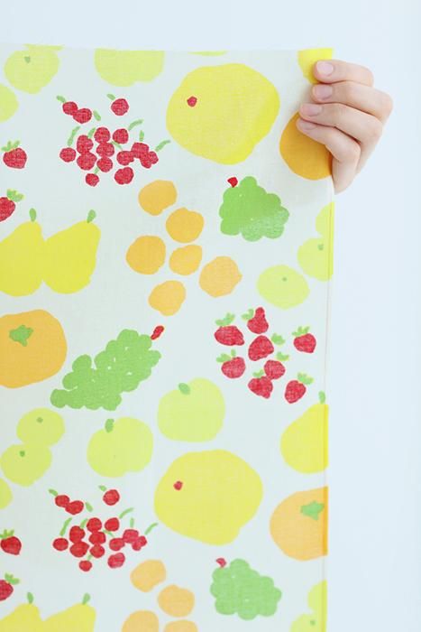Ise coton textile tenugui / fruit