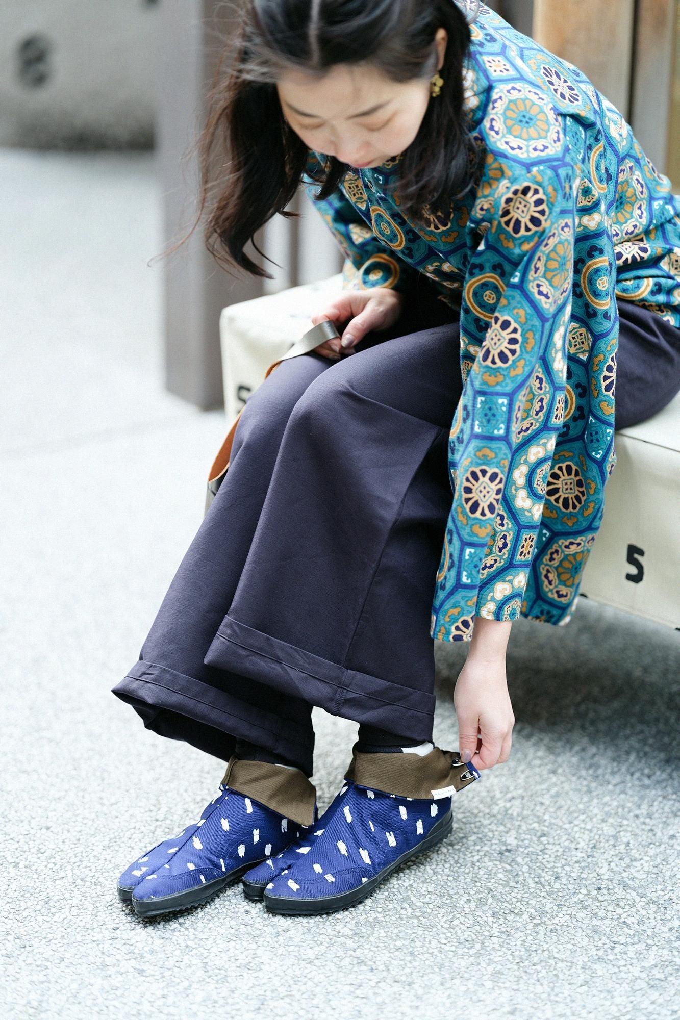 Festival Split Toe Tabi Shoes / Scattered Clouds