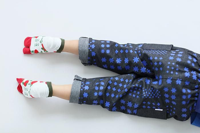 ●Tabi Socks for Kids Low-cut / Tomato【S・M・L】