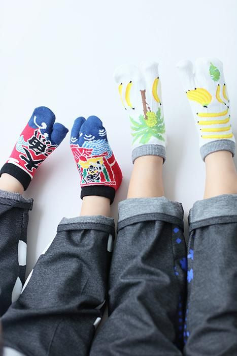●Tabi Socks for Kids Low-cut / Banana【S・M・L】
