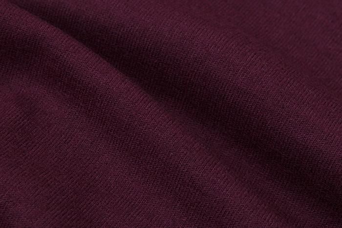 【官網限定】平針織 可洗羊毛飛鼠袖外披/酒紅色