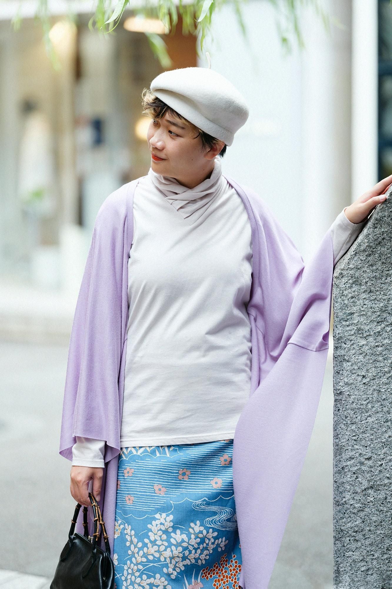 可水洗羊毛汗布 Musasabi/红紫红色