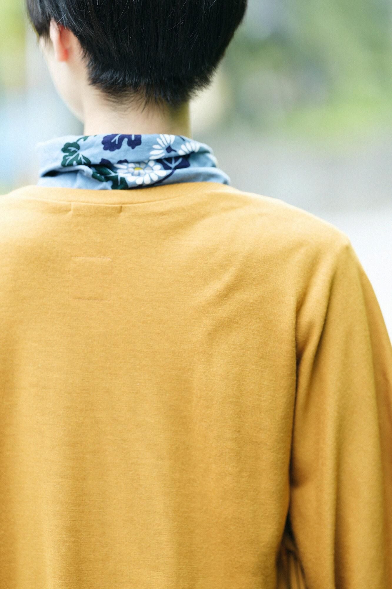 ウォッシャブルウール天竺 むささび/山吹茶(やまぶきちゃ)