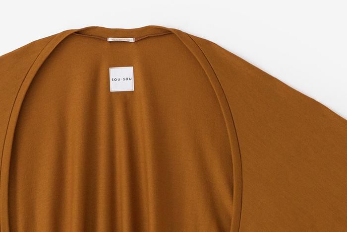 ウォッシャブルウール天竺 むささび/山吹茶(やまぶきちゃ)