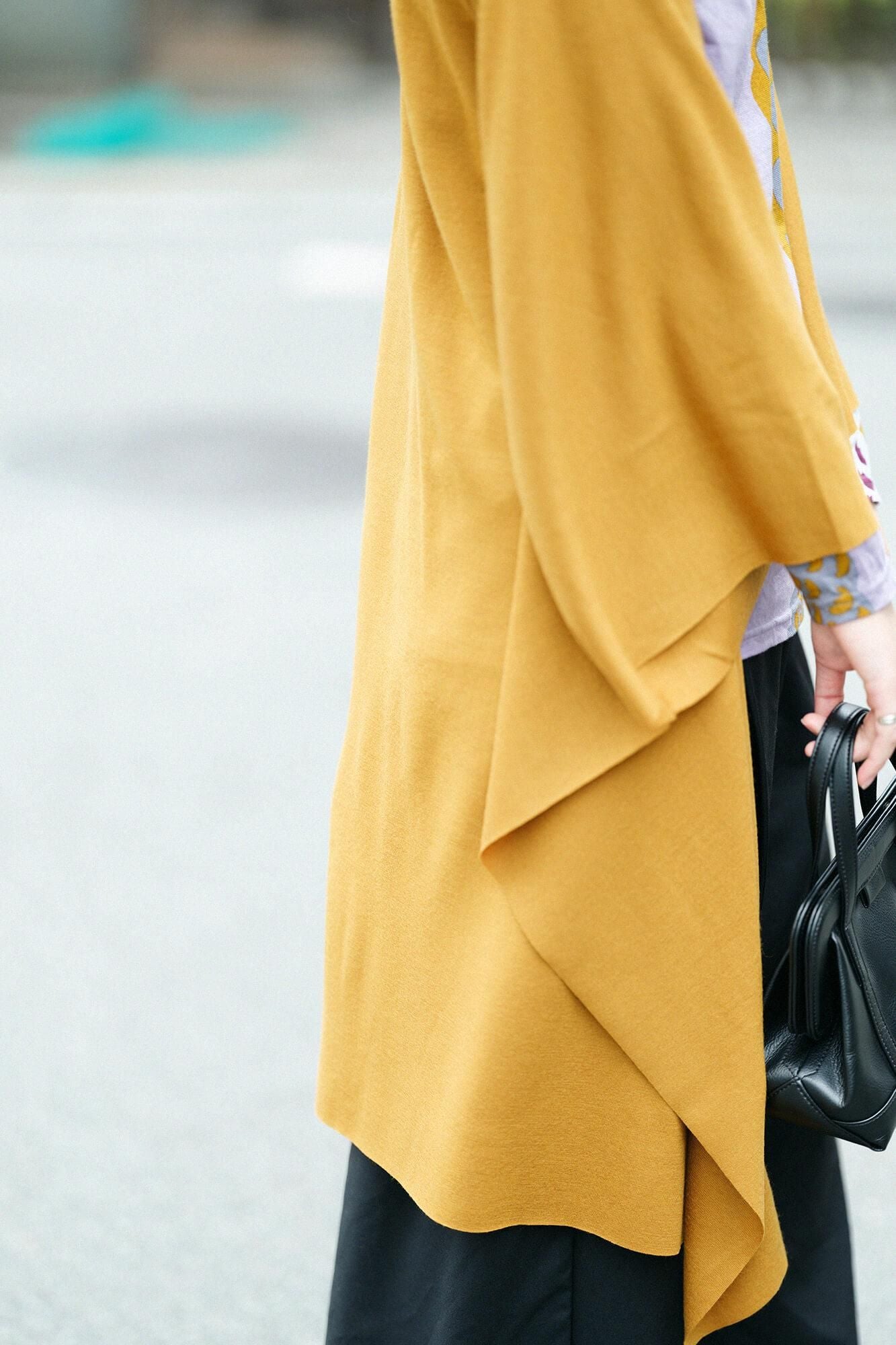 ウォッシャブルウール天竺 むささび/山吹茶(やまぶきちゃ)