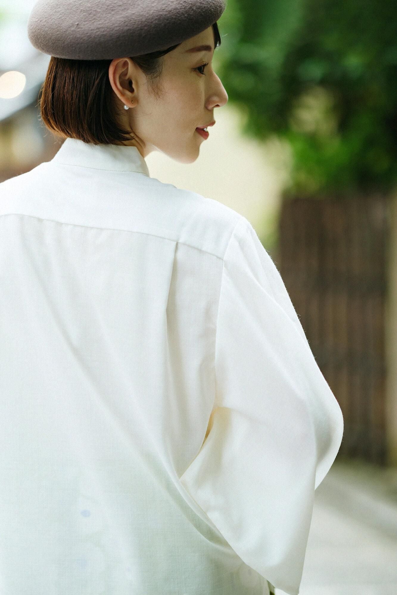 モスリン 草衣(そうい) 上(うえ)/胡粉色(ごふんいろ)