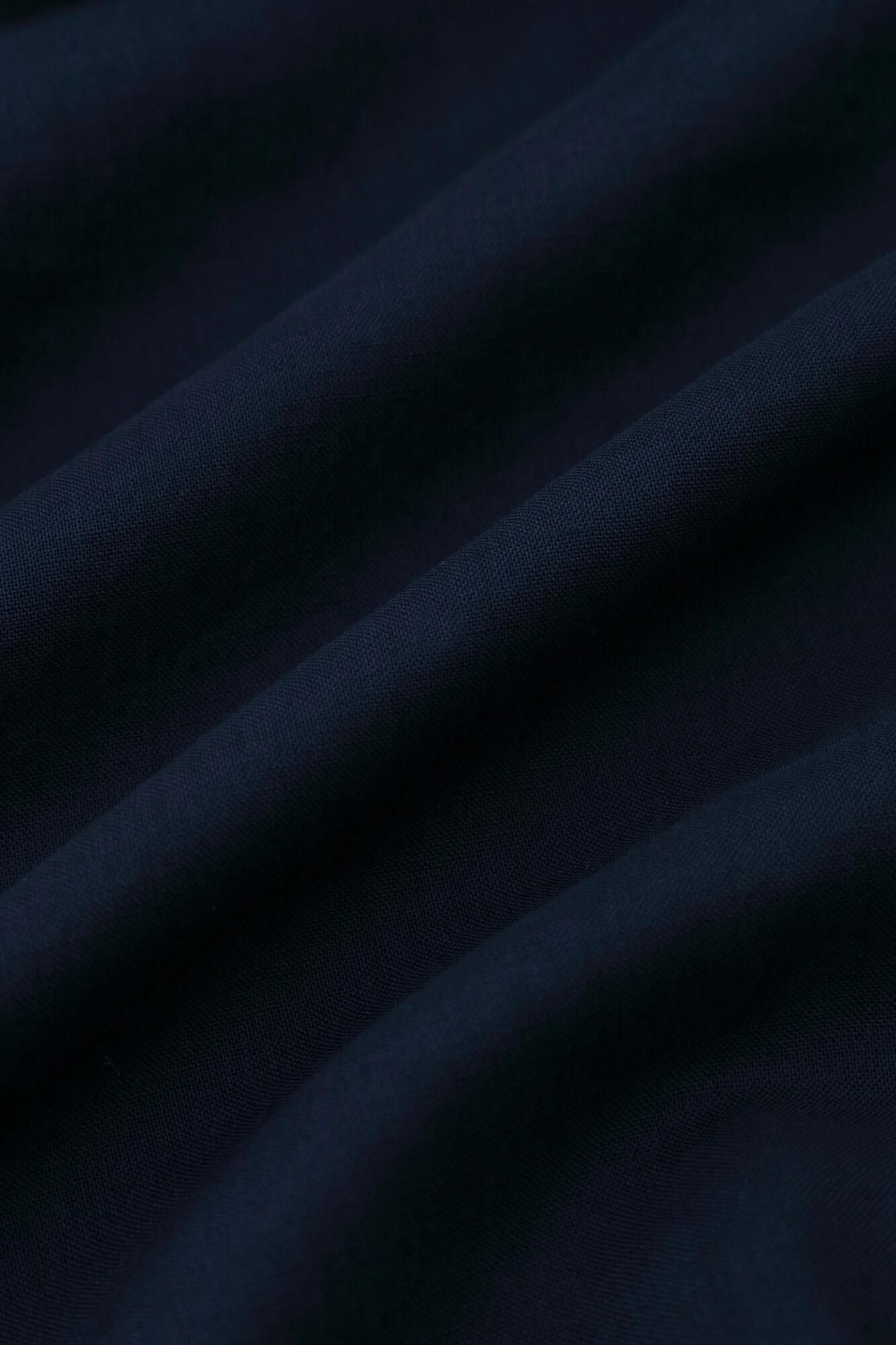 毛斯綸 長方形洋裝/深藍色 2