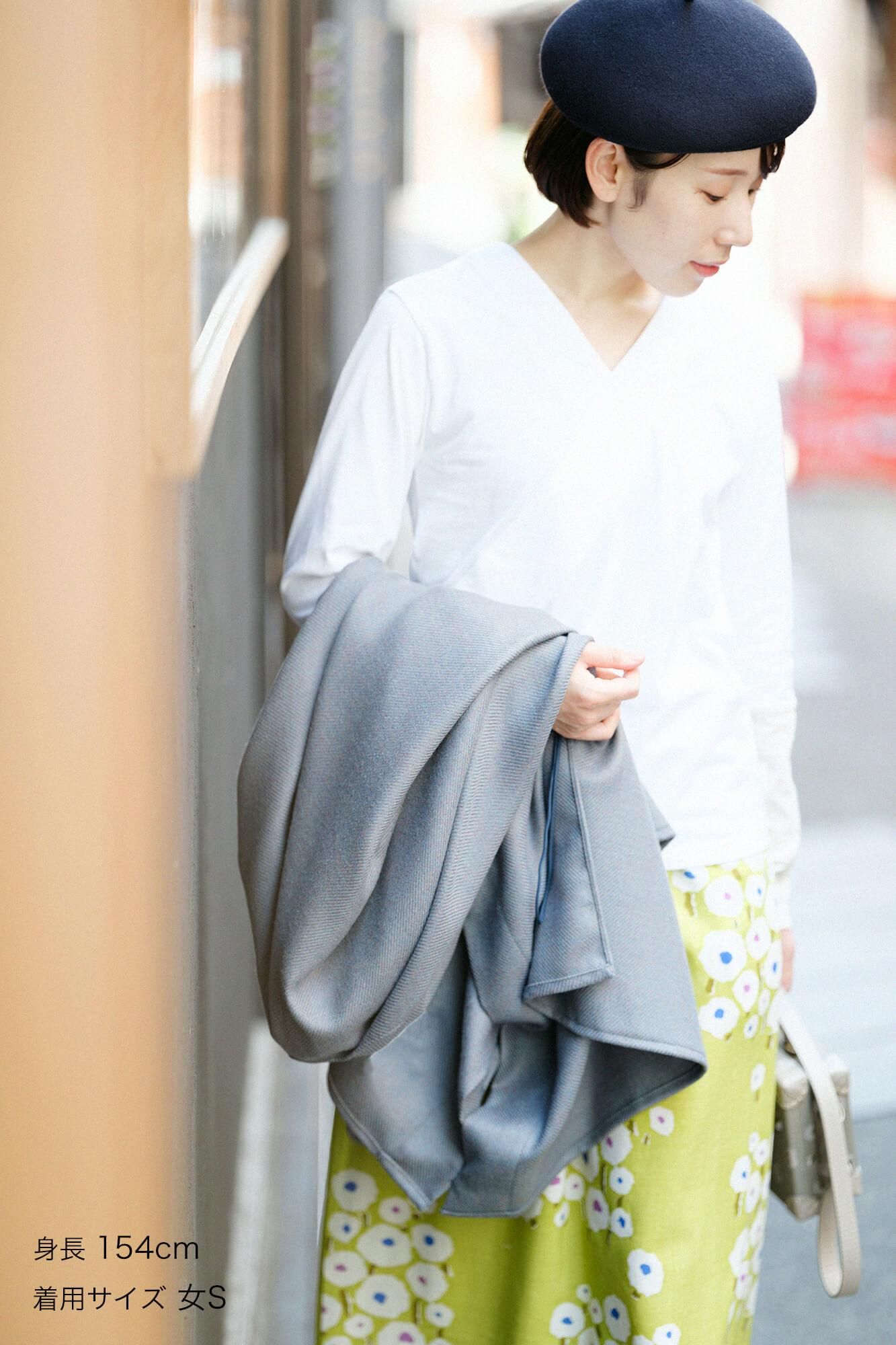 누키에리 지반 색이 다른소매 40쌍/ 흰색×흰 매실쥐