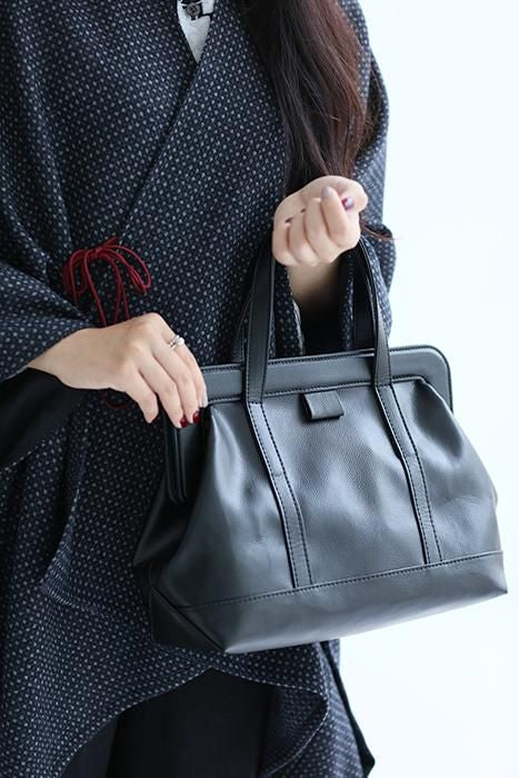 SOU・SOU×Y’SACCS Kunstleder-Einkaufstasche mittel/nasse Farbe ×SO-SU-UKon