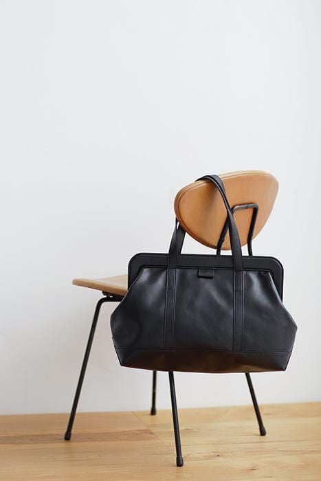 SOU・SOU×Y’SACCS フェイクレザー トートガマ 大/濡羽色(ぬればいろ)×SO-SU-U昆(こん)