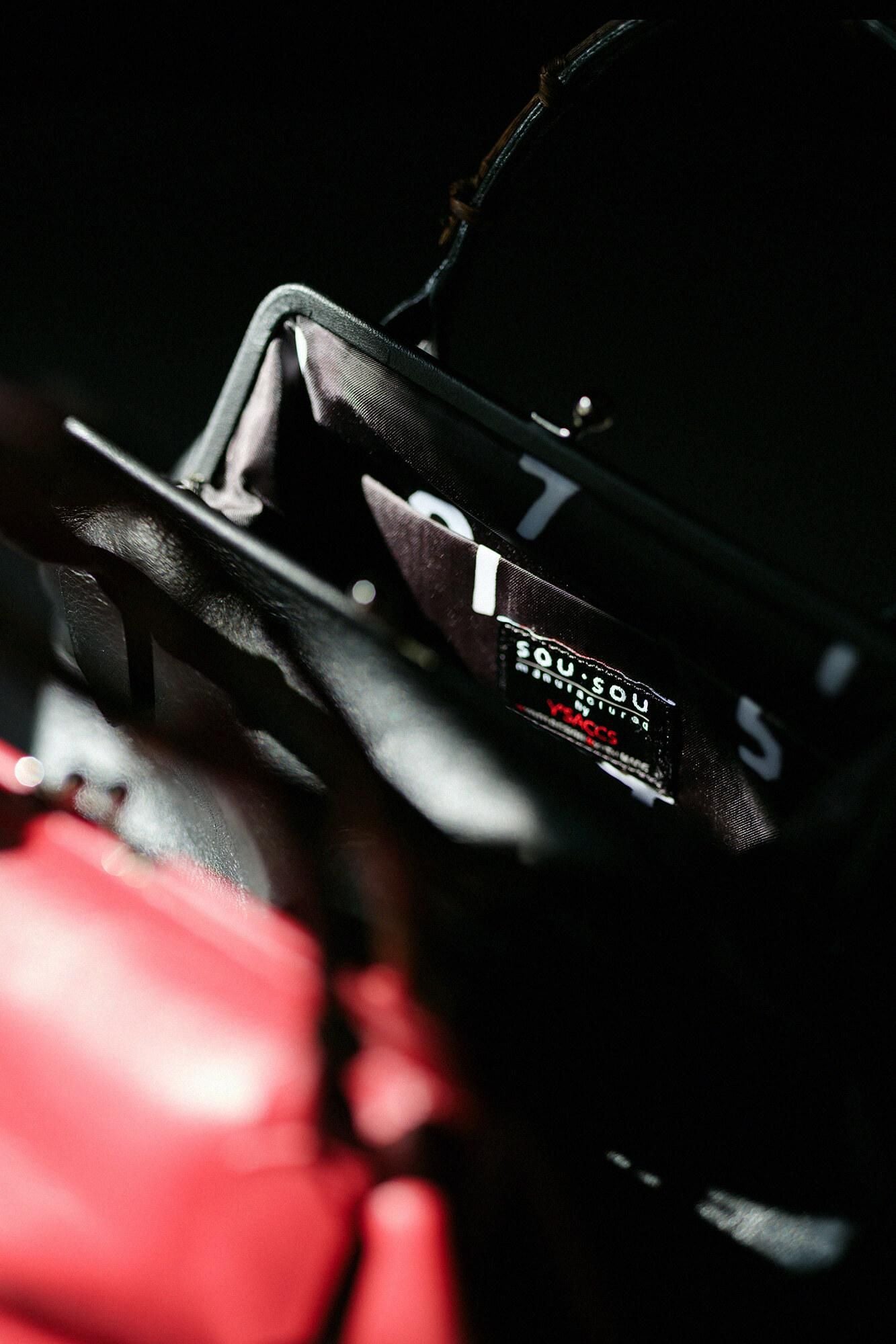 SOU・SOU×Y’SACCS 藤蔓手提(ふじづるてさげ)がま/濡羽色(ぬればいろ)×SO-SU-U