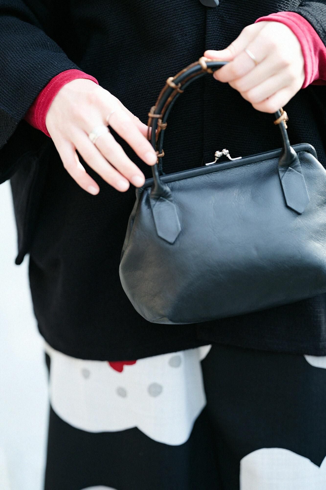 SOU・SOU×Y’SACCS 藤蔓手提(ふじづるてさげ)がま/濡羽色(ぬればいろ)×SO-SU-U