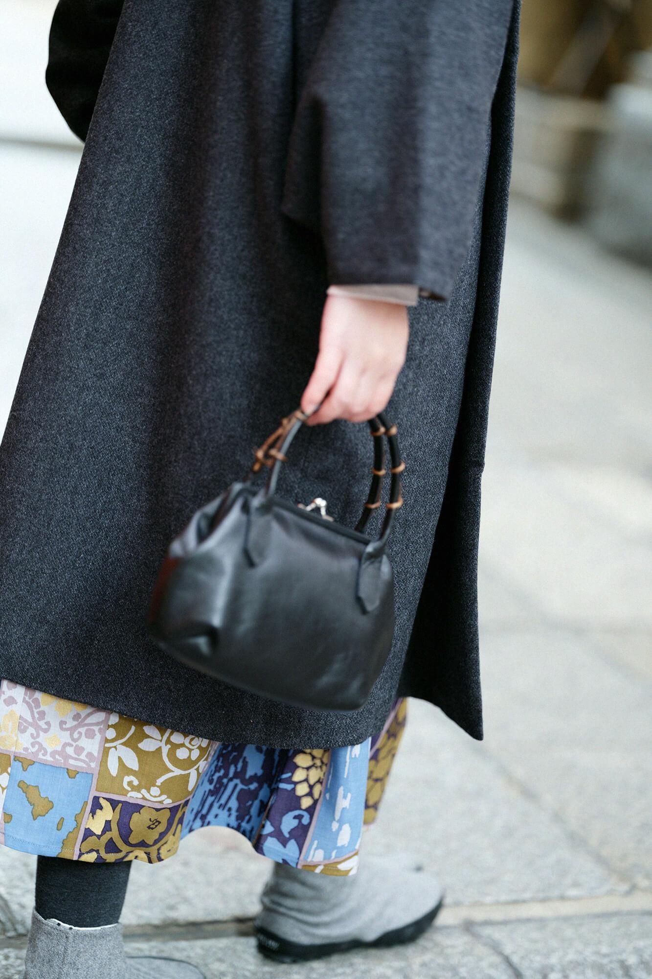 SOU・SOU×Y’SACCS 藤蔓手提(ふじづるてさげ)がま/濡羽色(ぬればいろ)×SO-SU-U