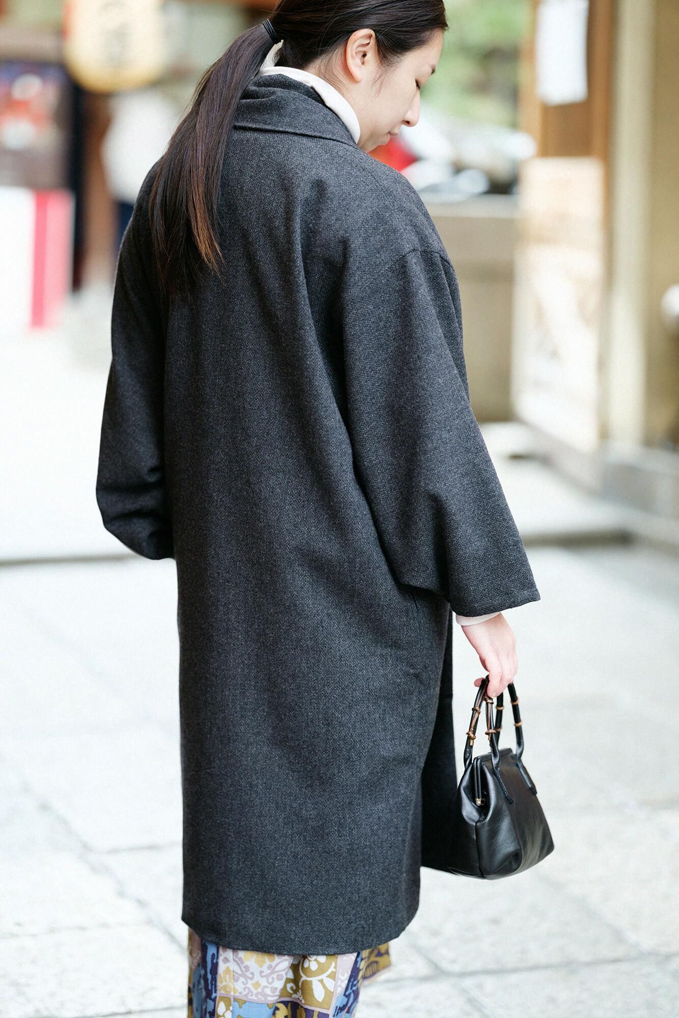 SOU・SOU×Y’SACCS 藤蔓手提(ふじづるてさげ)がま/濡羽色(ぬればいろ)×SO-SU-U