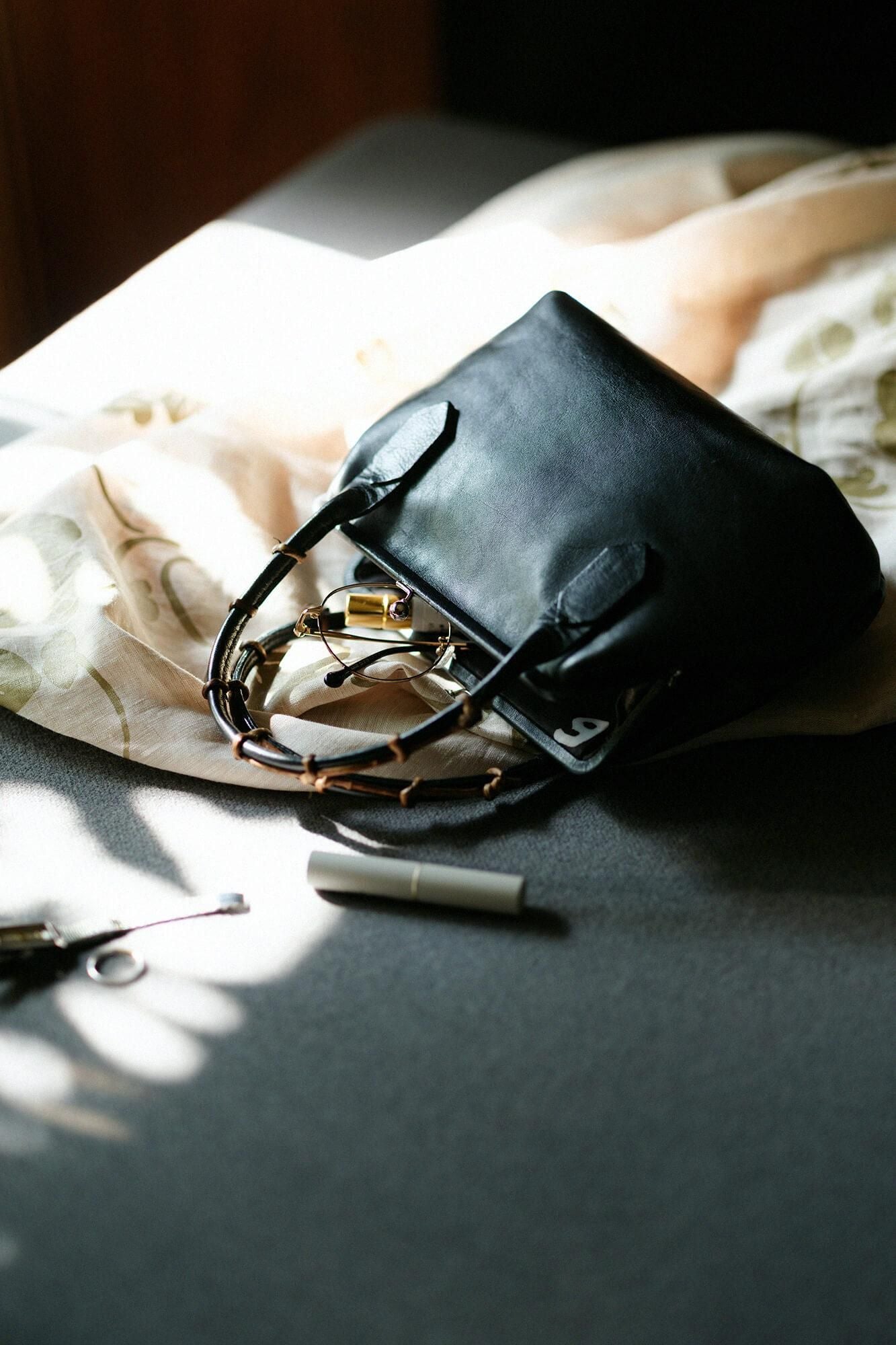 SOU・SOU×Y’SACCS 藤蔓手提(ふじづるてさげ)がま/濡羽色(ぬればいろ)×SO-SU-U