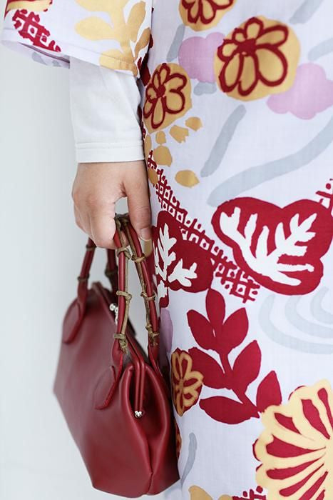 SOU・SOU×Y’SACCS
藤蔓 手提口金包/紅色×點線