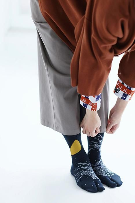 分趾襪(普通長度)/秋夜2 【男・女性用】