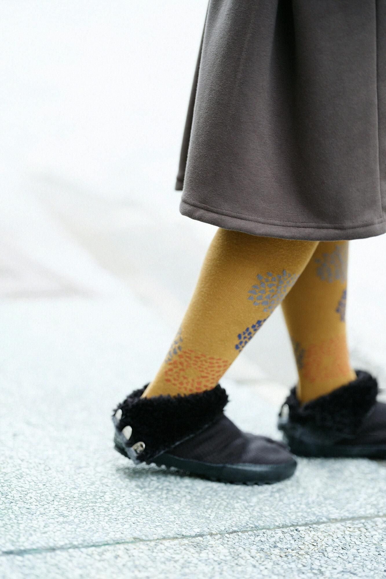 스타킹 타비/국화 겨자색