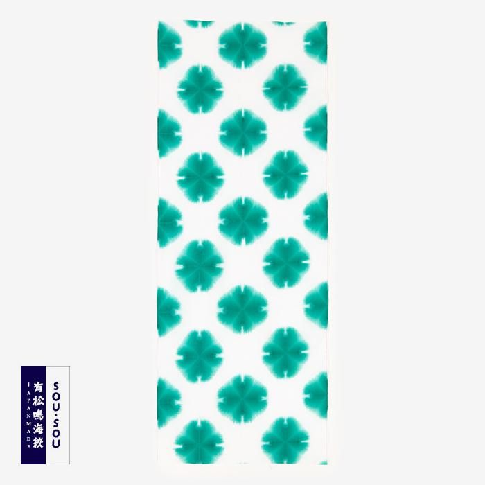 SOU・SOU×有松鳴海紮染 手巾/張正謹製 雪花3綠色