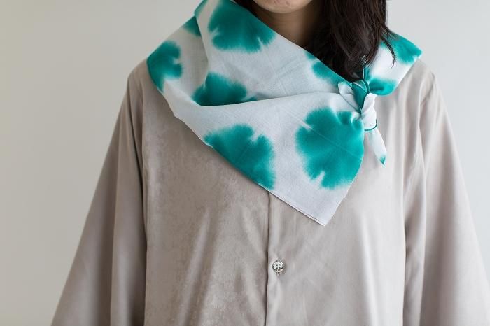 SOU・SOU×有松鳴海紮染 手巾/張正謹製 雪花3綠色