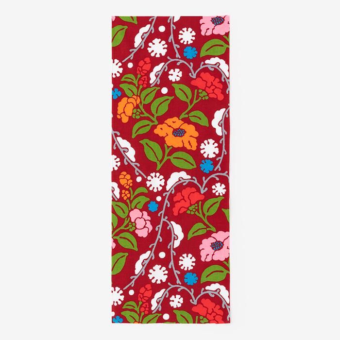 Ise Momen Textil-Tenugui/Yukimochiyanagi und Kamelie (Yukimochiyanagi und Kamelie)