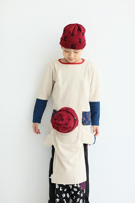 ●BIKE 針織帽素数 上下 胭脂色