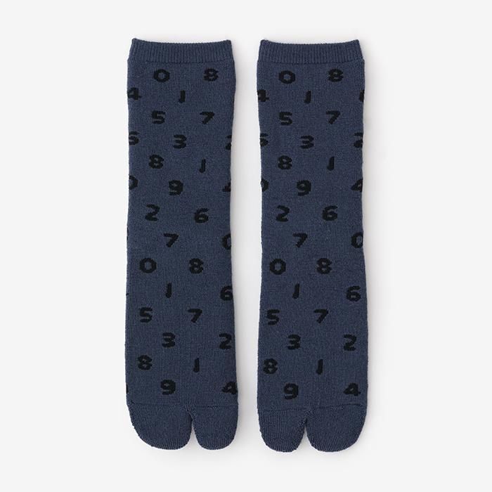 Pile Lining Tabi Socks (Mid-calf)/SO-SU-U Ink Blue【Men・Women】
