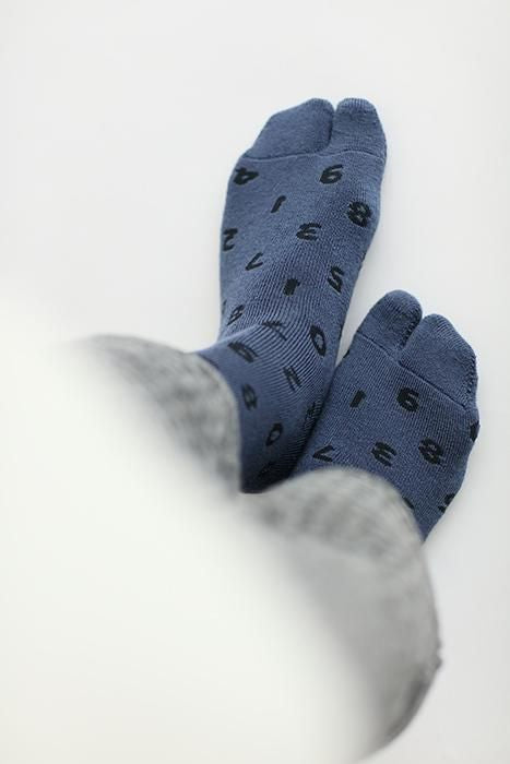 Pile Lining Tabi Socks (Mid-calf)/SO-SU-U Ink Blue【Men・Women】