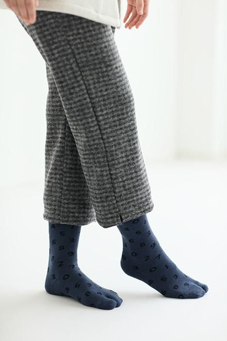 Pile Lining Tabi Socks (Mid-calf)/SO-SU-U Ink Blue【Men・Women】