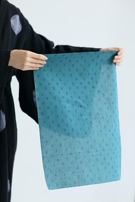 Ise Momen textile tenugui (longueur hime)/mame SO-SU-U couleur fer (tetsuiro)