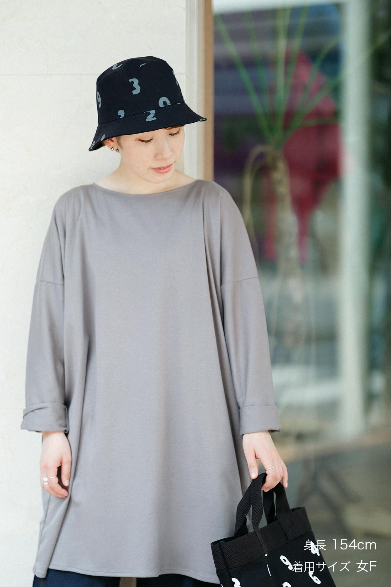 펀치 로마 보트 목이 긴 소매튜닉/ 마우스 색상