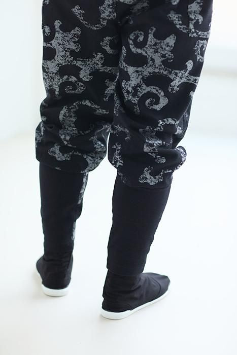5 chaussettes Tabi arrondies / couleur plume humide (en acier inoxydable)