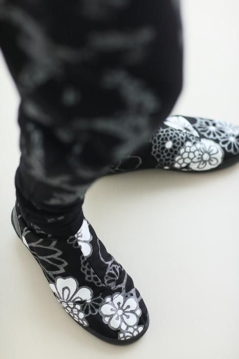 5个圆形的塔比袜/金色锦缎,夜色(Kinrandonsu,Yashiki)