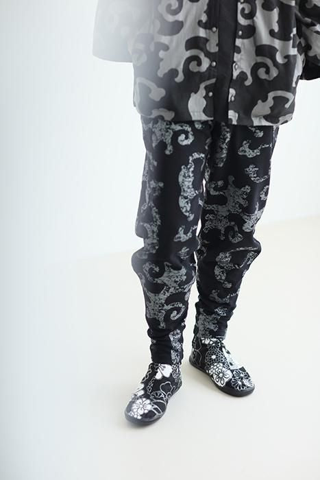 5个圆形的塔比袜/金色锦缎,夜色(Kinrandonsu,Yashiki)