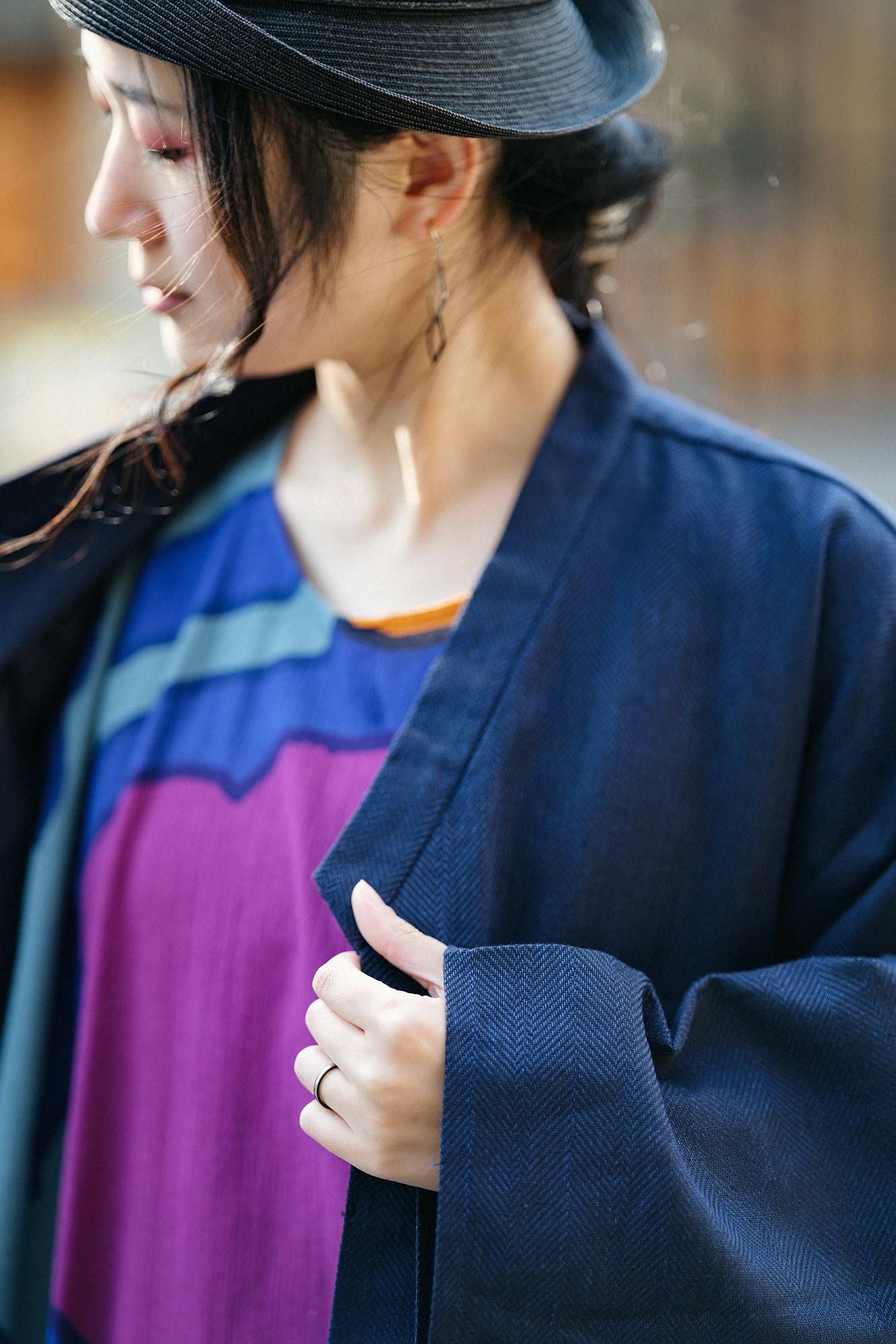 Chizimi Cotton 20/20 Naginata Rectangular Dress / Growth