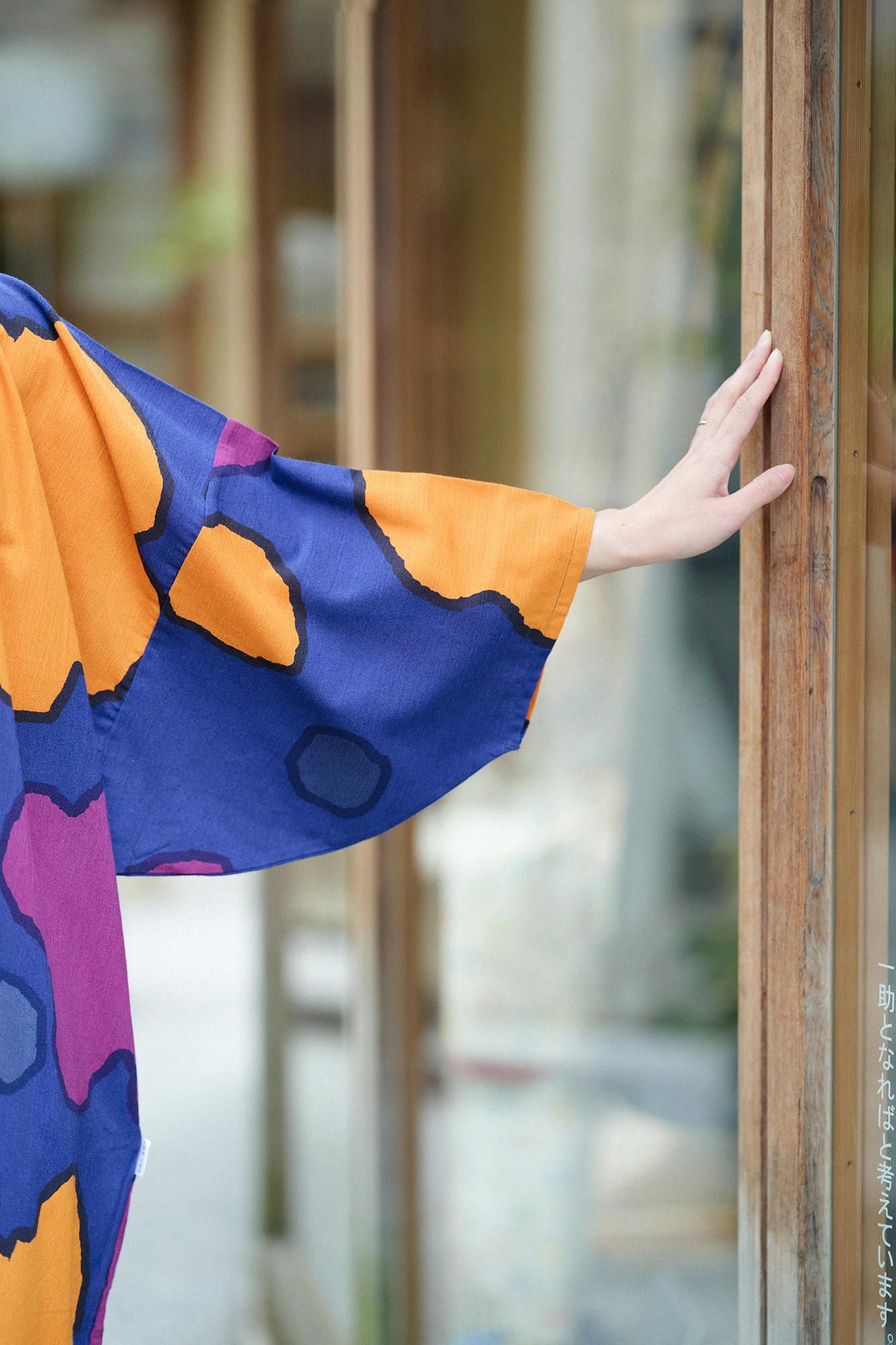 Chizimi Cotton 20/20 Naginata Rectangular Dress / Growth