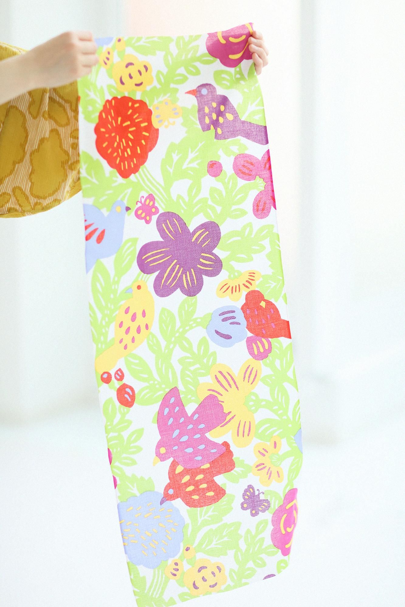 Isemomen Cotton Textile Handkerchief / Bird