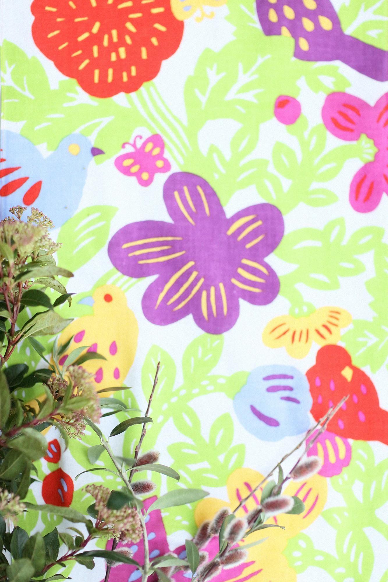 Isemomen Cotton Textile Handkerchief / Bird