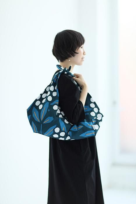 知多木綿 20/20 小巾折 穏(こはばおり おだやか)/南天竹(なんてんちく)