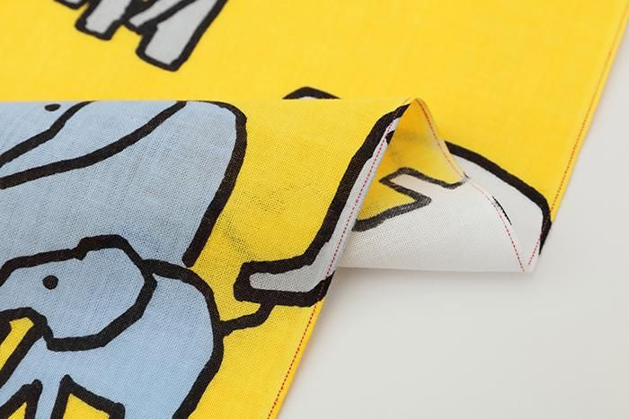 Ise Momen Textil-Tenugui/Elefant