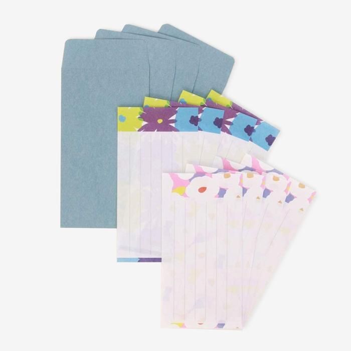 【net限定30%OFF】 問候語信紙套組/山茶花・落落大方 繽紛